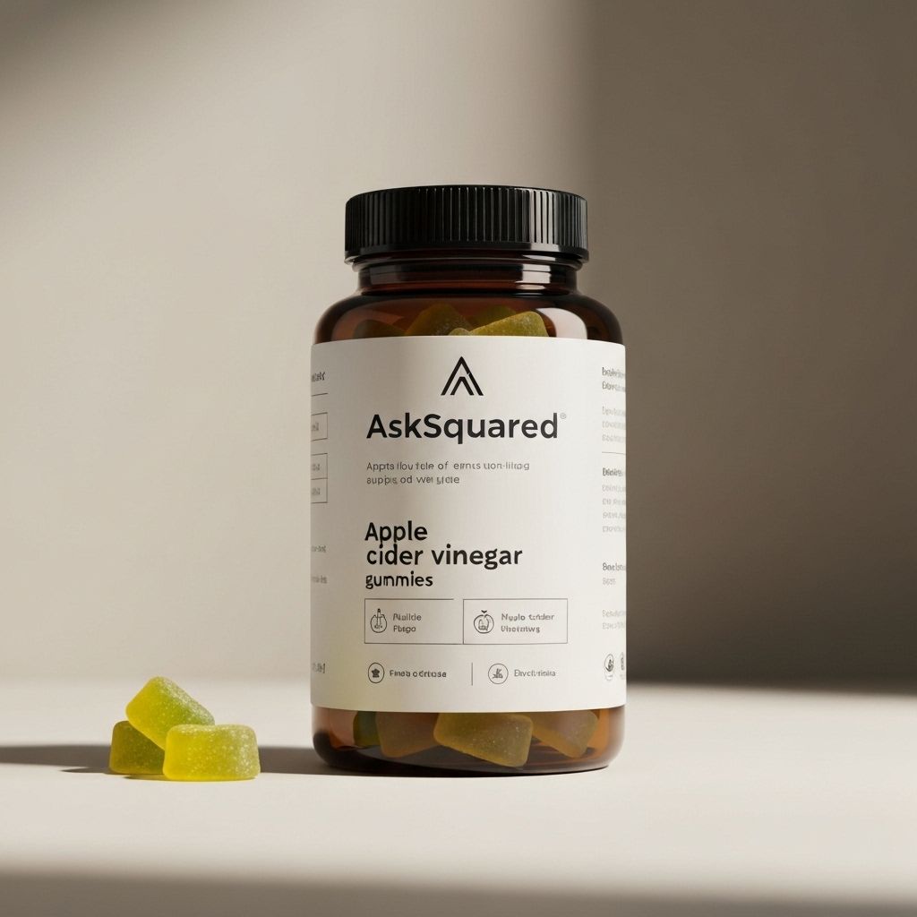 aSquared Nutrition Apple Cider Vinegar Gummies bottle